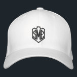Monogram Wappen Initials Custom Personalisiert Bestickte Baseballkappe<br><div class="desc">Monogram Wappen Mit Monogramm Initials Custom Personalisiert Sticked Baseball Cap verfügt über das einfache moderne bestickte Monogramm Ihrer Initialen in einem Wappen-Rahmen. Perfekt als Geschenk für Familie und Freunde zum Geburtstag,  Weihnachten,  Vatertag,  Muttertag,  Hochzeiten und vieles mehr. Erstellt von Evco Studio www.zazzle.com/store/evcostudio</div>