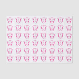 Monogram Wappen Tissue Paper Magenta Seidenpapier