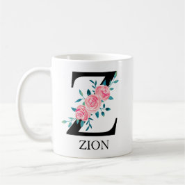 Monogram Wasserfarbe Custom Single Letter Z Kaffeetasse