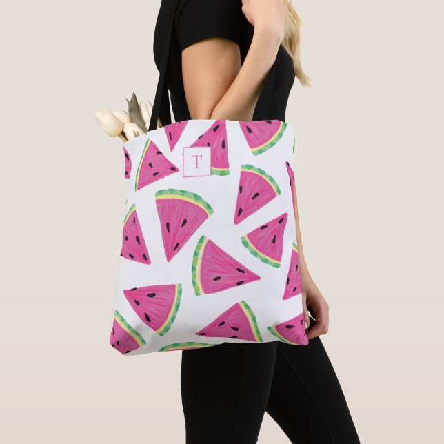Monogram Watermelon Fruchtmuster Tasche (Von Nahem)