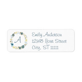 Monogram Wath Christmas-Rücksendeadresse