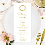 Monogram Wedding Menu Cards Gold Menükarte<br><div class="desc">Eine schicke Kalligraphy Wedding Menu Card. I do offer a free customisation service,  if you have any anfragen or special requests,  please feel free to contact me.</div>
