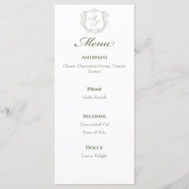 Monogram Wedding Menus Menükarte
