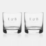 Monogram Wedding Trauzeuge Gift Personalisiert Bla Whiskyglas<br><div class="desc">Monogramm personalisierte Hochzeitswhiskey Glas Geschenk für Trauzeugen.</div>