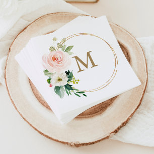 Monogram Wedkin Napkin Cocktail Napkin Serviette