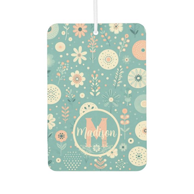 Monogram Whimsical Blogs Autolufterfrischer (Vorderseite)