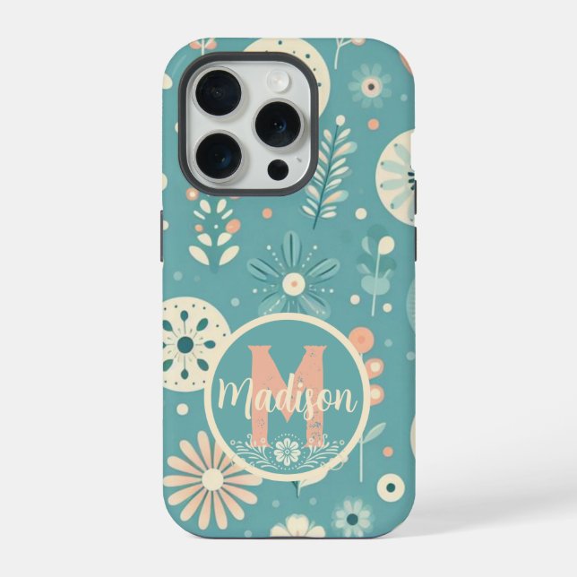 Monogram Whimsical Blogs iPhone 15 Pro Hülle (Rückseite)