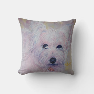 MONOGRAM WHIMSICAL WESHIGHLAND TERRIER KISSEN