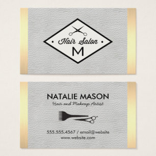 Monogram White Leather Gold Lux Trim