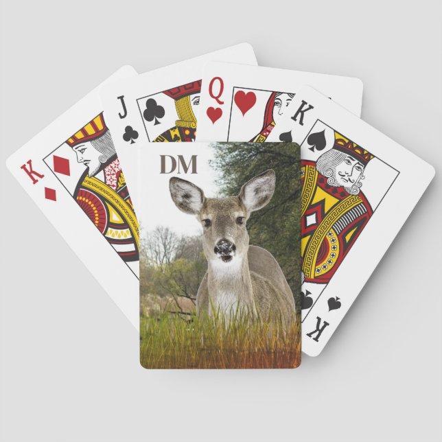 Monogram Whitetail Deer Spielkarten (Rückseite)
