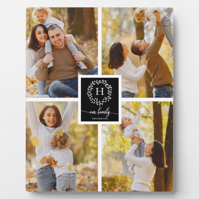 Monogram-Wohngestaltung Fotoplatte (Vorderseite)
