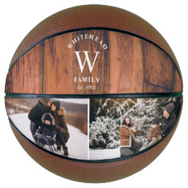 Monogram Wood Foto Collage Basketball