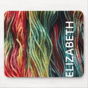 Monogram Wool Mouse Pad für den Garnknitternamen Mousepad