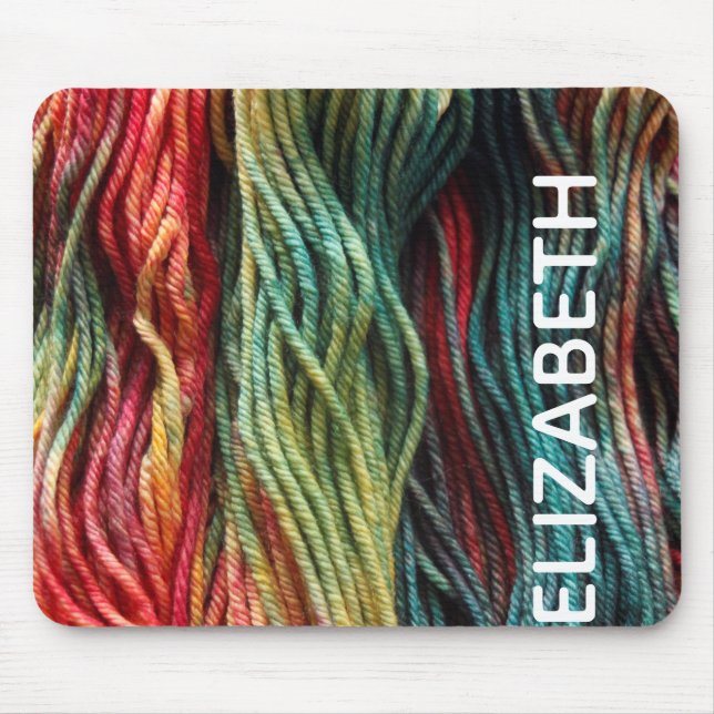 Monogram Wool Mouse Pad für den Garnknitternamen Mousepad (Vorne)