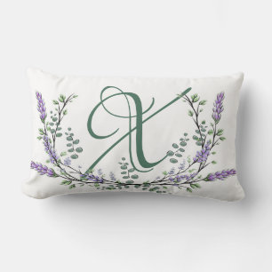 Monogram X Lavendel Eucalyptus Lendenkissen