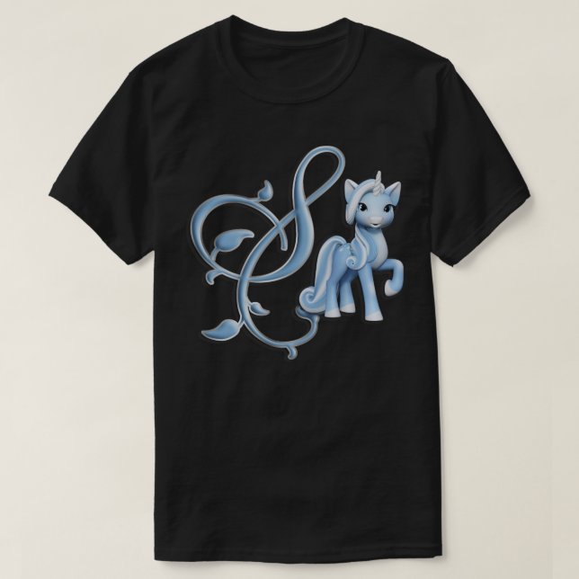 Monogram Z Custom Unicorn T-Shirt (Design vorne)