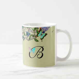 Monogramed Bejeweled Tasse