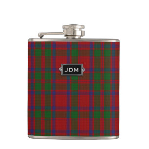 Monogramed Clan MacIntoshTartan karierte Flasche Flachmann