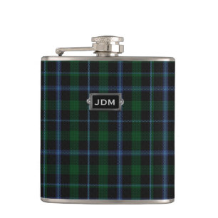 Monogramed Clan-Murraytartan-karierte Flasche Flachmann