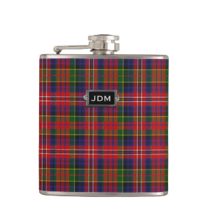 Monogramed ClanMacPhersontartan-karierte Flasche Flachmann