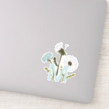 Monogramierte Blume aus Grau-Blau-Kronleuchter