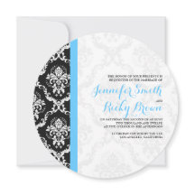 Monogramierte elegante Schwarz-Weiß-Hochzeit