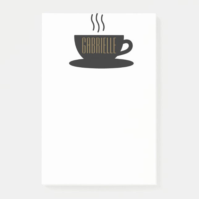 MONOGRAMKAFFEE - Nachhinweise Post-it Klebezettel (Vorderseite)