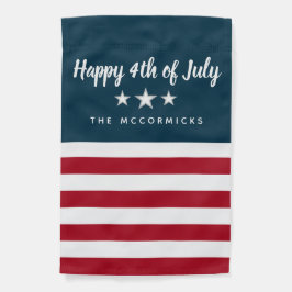 Monogramm 4. Juli Patriotische US Flagge