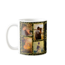 Monogramm 8 FotoCollage | Royal Crown Gold Laurel
