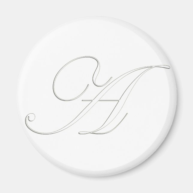 Monogramm A Magnet (Vorne)