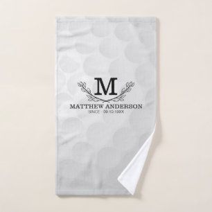 Monogramm Alter des Personalisierten Musters des G Handtuch