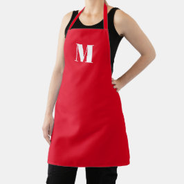 Monogramm anfänglich rot anpassen schürze