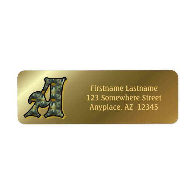 Monogramm Anfangsbuchstabe A Gänseblümchen Kunst R (Vorne)
