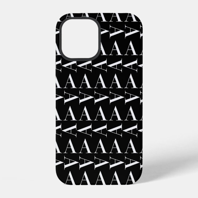 Monogramm Anfangsbuchstabe A iPhone 12 Hülle (Rückseite)
