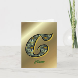 Monogramm Anfangsbuchstabe C Gänseblümchen Kunst P