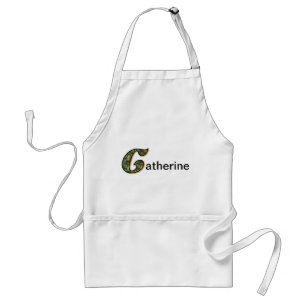 Monogramm Anfangsbuchstabe C Gänseblümchen Persona Schürze