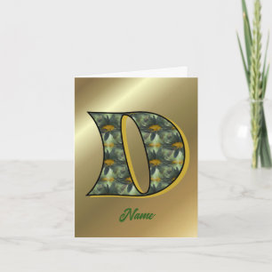 Monogramm Anfangsbuchstabe D Gänseblümchen Kunst P