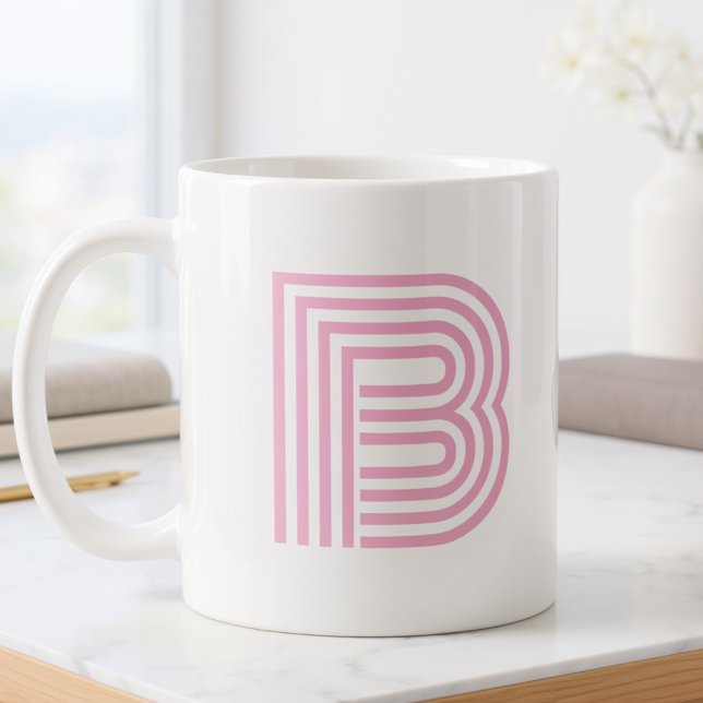 Monogramm Anfangsbuchstabe Einfach Minimal Modern  Kaffeetasse (Von Creator hochgeladen)