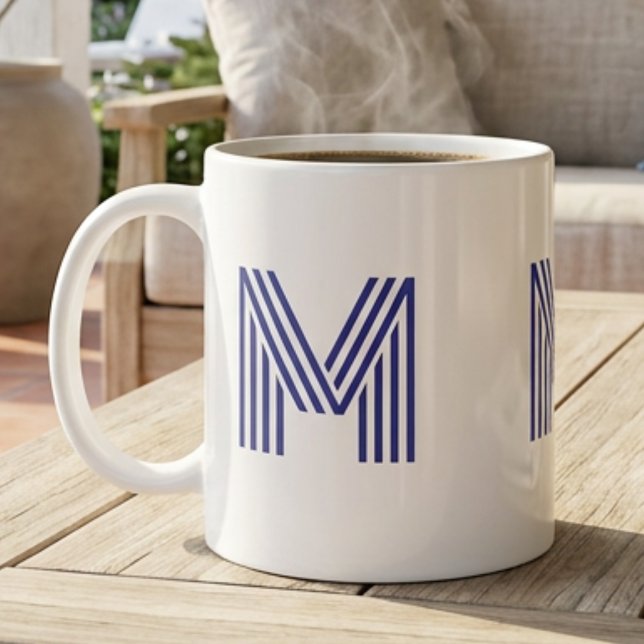 Monogramm Anfangsbuchstabe Einfach Minimal Modern  Kaffeetasse (Von Creator hochgeladen)