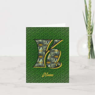 Monogramm Anfangsbuchstabe K Gänseblümchen Kunst P