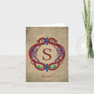 Monogramm Anfangsbuchstabe keltisches Design perso
