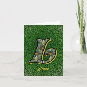 Monogramm Anfangsbuchstabe L Gänseblümchen Kunst P