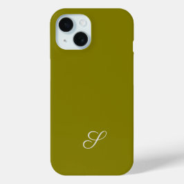 Monogramm Anfangsbuchstabe minimalistisches Salbei Case-Mate iPhone Hülle