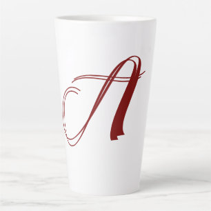 Monogramm Anfangsbuchstabe Name Minimal Schrift Ho Milchtasse