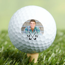 Monogramm Anfangsbuchstaben Foto Golfball