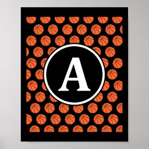 Monogramm Anfangsbuchstaben Name Buchstabe A Sketl Poster