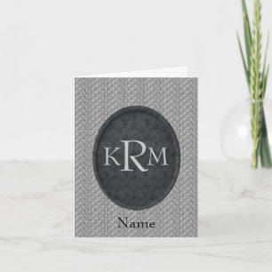 Monogramm Anfangsbuchstaben Schwarze Florale Perso