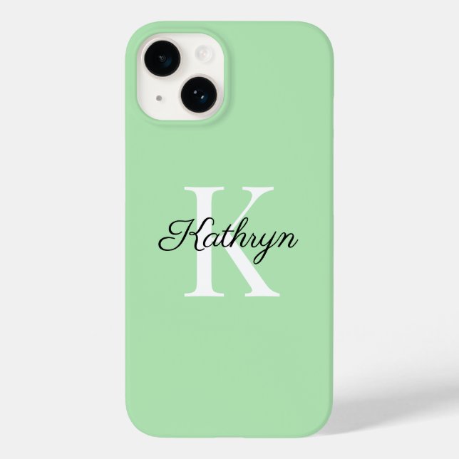 Monogramm Anfangsname Letter Case-Mate iPhone Fall 14 Hülle (Rückseite)