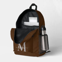 Monogramm Anfangsname Schokolade braun personalisi