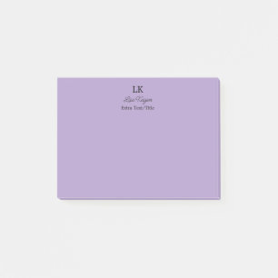 Monogramm - Angepasste Initialnamen und Titel Post-it Klebezettel